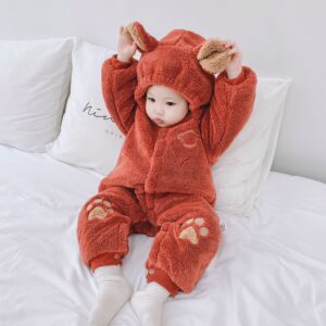 Quilted Newborn Baby Romper – Soft Warm Onesie for Boys & Girls