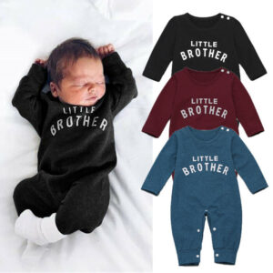 Alphabet Long Sleeve Baby Romper – Casual Newborn Jumpsuit for Boys & Girls