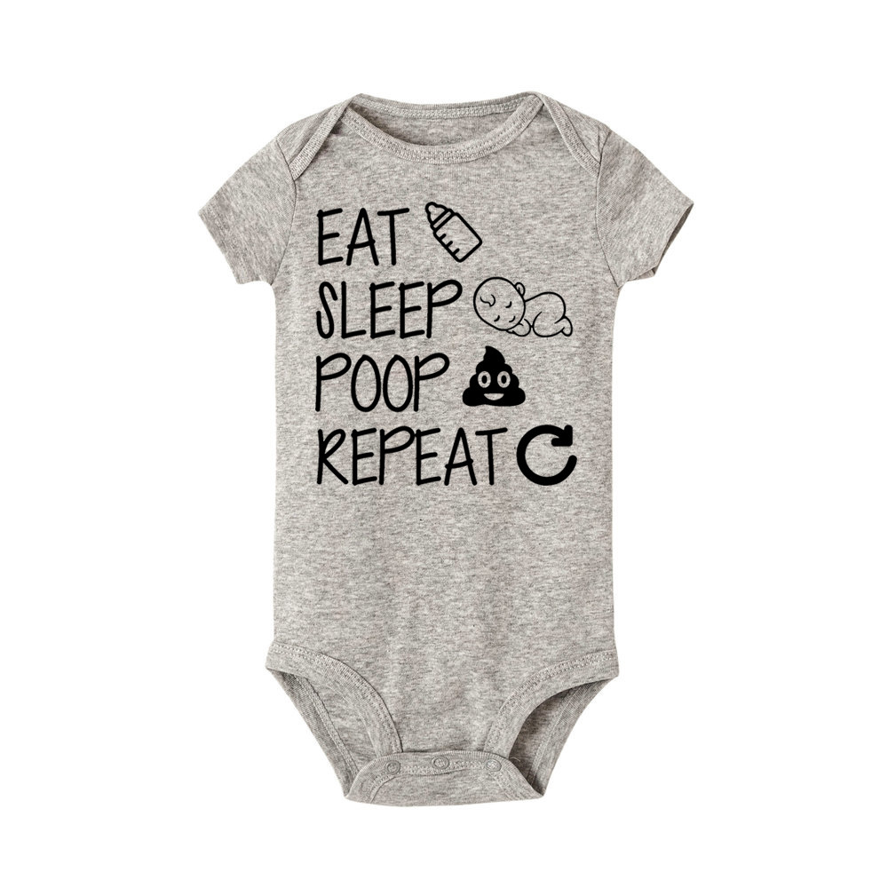 Monogrammed Newborn Crawling Suit – Personalized Baby Romper for Boys & Girls