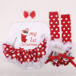 4-Piece Baby Christmas Outfit Set – Newborn Holiday Clothing Gift Set