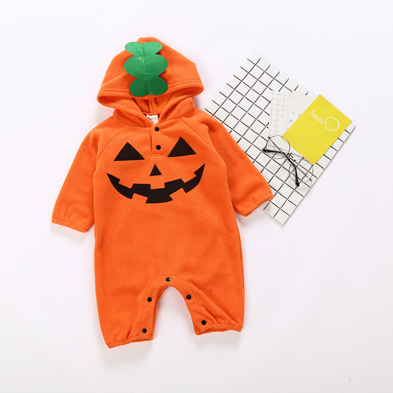 Baby Halloween Romper – Cute Pumpkin & Spooky Outfit for Newborn Boys & Girls - Image 2