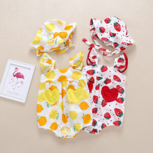 Baby Summer Romper – Cute INS Style Cotton Short Sleeve Jumpsuit for Boys & Girls